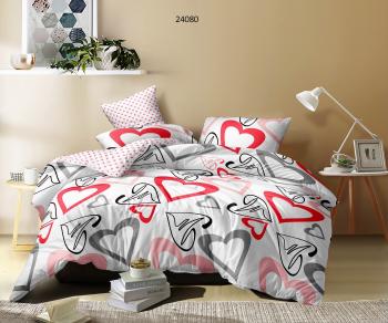 Постельное белье из микросатина "Микросатин" 1,5 сп. (диз.: 24080HL) КМС-15