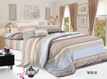 Постельное белье из поплина "Конфесса" 1,5 сп. (диз.: WB18) 