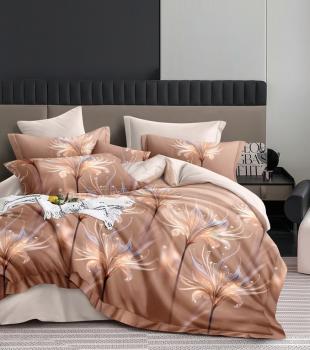 Постельное белье из сатина "Стелла" (пакет ПВХ) 2,0 сп. (диз.: 2649) КСВС