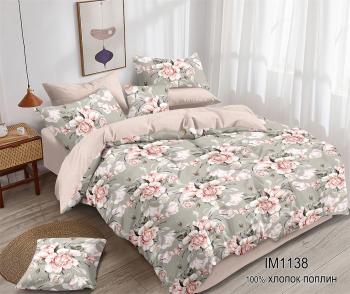 Постельное белье из поплина "Наслаждение" 3Д Евро 220*240 (диз.: IM1138) КНПЕД