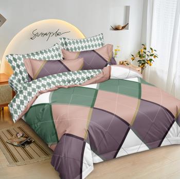 Постельное белье из поплина &quot;Наслаждение&quot; 3Д 2,0 с Евро (диз.: 1325) КНПЕД