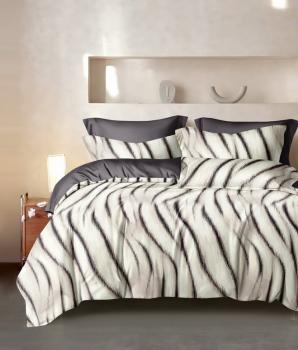 Постельное белье из сатина "Стелла" (пакет ПВХ) 2,0 сп. (диз.: 2574) КСВС