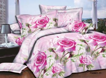 Постельное белье из микросатина "Микросатин" 200*220 (диз.: FS0601-11) КМС-20