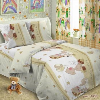 Постельное белье из поплина &quot;Сказочная страна&quot; 110*140 (диз.: 1636-1) КП