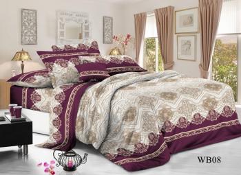 Постельное белье из поплина "Конфесса" Семейный (диз.: WB08) 