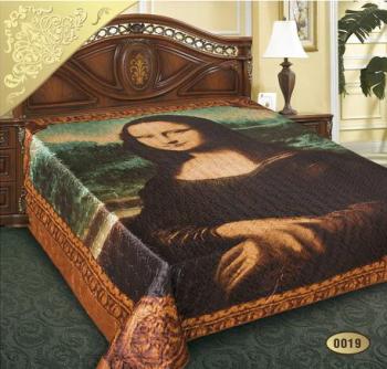 Покрывало  &quot;Шелк&quot; РТ ультрастеп спанбонд 200*220 (диз.: 0019 Мона Лиза) ПШ-200*220
