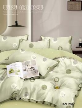 Постельное белье из сатина "Стелла" (пакет ПВХ) 1,5 сп. (диз.: KZF2507) КСВС