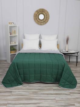 Покрывало "Фиона" стеганое (квадрат, 150г) 180*210 (диз.: 12 зелено-серый) ПФ
