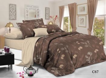 Постельное белье из поплина "Наслаждение" 3Д 2,0 (диз.: С67) КНПДсев