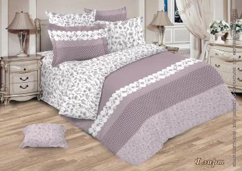 Постельное белье из перкали "Ренессанс" 1,5 сп. (диз.: Флирт) КРП15