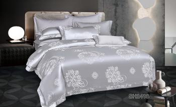 Постельное белье из сатин-жаккарда &quot;Жаккард&quot; 2,0 с Евро (диз.: SH2413) КСЖ