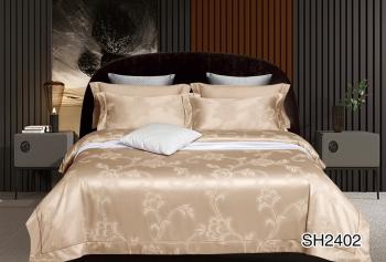 Постельное белье из сатин-жаккарда "Жаккард" Евро (диз.: SH2402) КСЖ Постельное белье из сатин-жаккарда "Жаккард" Евро (диз.: SH2402) КСЖ