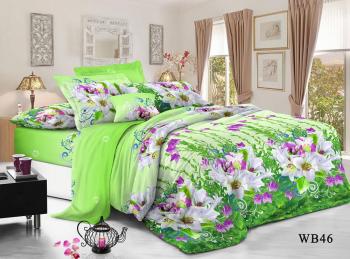 Постельное белье из поплина "Конфесса" 1,5 сп. (диз.: WB46) 
