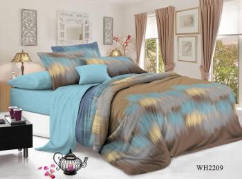 Постельное белье из сатина &quot;Стелла&quot; (пакет ПВХ) Евро 220*240 (диз.: WH2209) КВС