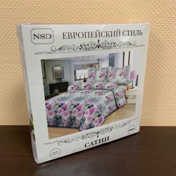 Постельное белье из сатина "Европейский стиль" на молнии КМС-15 Постельное белье из сатина "Европейский стиль" на молнии КМС-15