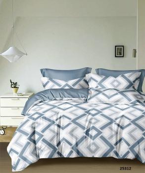 Постельное белье из сатина "Стелла" (пакет ПВХ) 1,5 сп. (диз.: 25312) КСВС