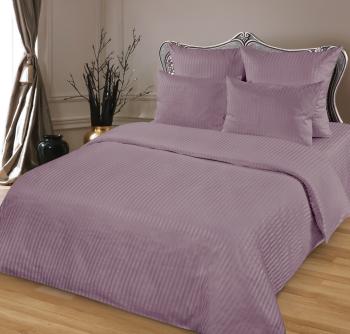 Постельное белье из страйп-сатина &quot;Мирослава&quot; 1,5 сп. (нав. 70*70  диз.: Морской туман) КССС