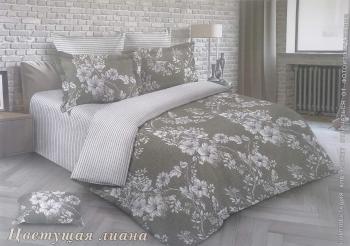 Постельное белье из перкали "Ренессанс" Евро (диз.: Цветущая лиана) КРПе