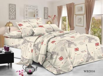 Постельное белье из поплина "Конфесса" 1,5 сп. (диз.: WB2016) 