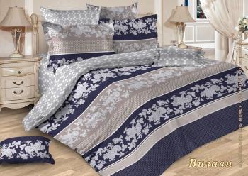 Постельное белье из перкали "Ренессанс" Семейный (диз.: 17011/17012 Визави) КРПс