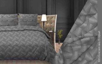 Постельное белье из бязи 125 г/м2 "Наслаждение" 1,5 сп. (диз.: 188 Иллюзия 8 серый) КНБС Постельное белье из бязи 125 г/м2 "Наслаждение" 1,5 сп. (диз.: 188 Иллюзия 8 серый) КНБС