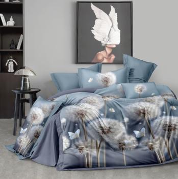 Постельное белье из поплина "Наслаждение" 3Д 2,0 с Евро (диз.: 8096) КНПЕД