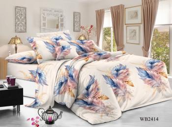 Постельное белье из поплина "Конфесса" Семейный (диз.: WB2414) 