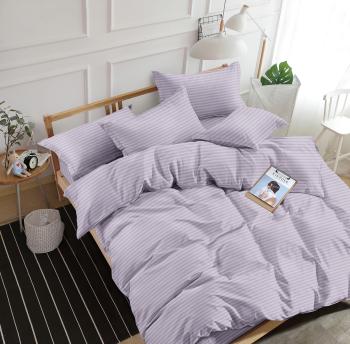 Постельное белье из страйп-сатина &quot;Мирослава&quot; 1,5 сп. (нав. 70*70  диз.: Лаванда) КССС