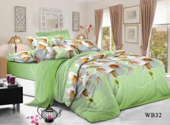 Постельное белье из поплина "Конфесса" 1,5 сп. (диз.: WB32) 