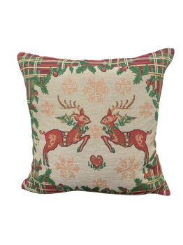 Думка &quot;Новогодняя&quot; гобелен 50*50 (диз.: 33 Новогодние олени) ДВЭ