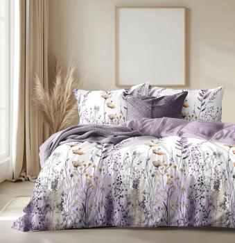 Набор "Сильвия" (поплин: одеяло 172*205; простыня 220*240; нав 70*70 (2шт)) (диз.: 8138) НВЗЛС