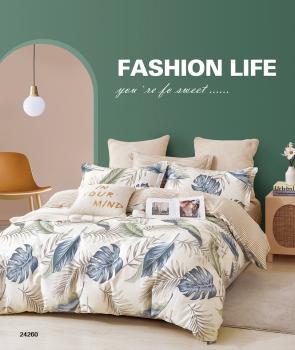 Постельное белье из сатина &quot;Стелла&quot; (пакет ПВХ) 1,5 сп. (диз.: 24260) КСВС