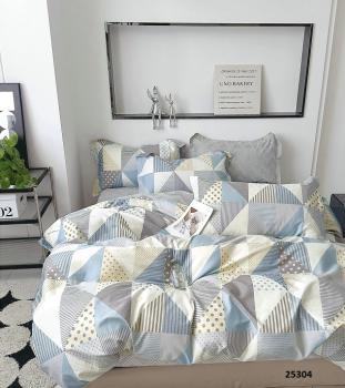 Постельное белье из сатина "Стелла" (пакет ПВХ) 1,5 сп. (диз.: 25304) КСВС