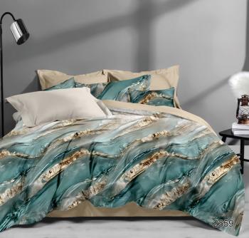 Постельное белье из сатина "Стелла" (пакет ПВХ) 1,5 сп. (диз.: 2659) КСВС