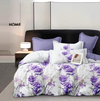 Постельное белье из сатина "Стелла" (пакет ПВХ) Евро 220*240 (диз.: 2532) КВС