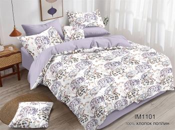 Постельное белье из поплина &quot;Наслаждение&quot; 3Д Евро 200*215 (диз.: IM1101) КНПЕД