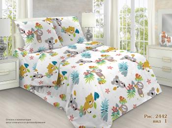 Постельное белье из поплина "Сказочная страна" 110*140 (диз.: 2442-1) КП