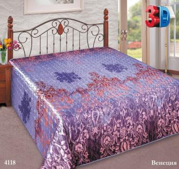 Покрывало РТ  "Шелк" ультрастеп пэ 150*220 (диз.: 4118 Венеция) ПШ