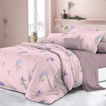 Постельное белье из сатина "Стелла" (пакет ПВХ) Евро 220*240 (диз.: TKL1906) КВС