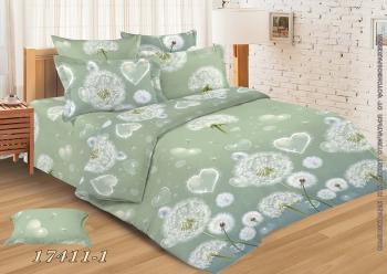 Постельное белье из бязи 145 г/м2 "Душевный" 2,0 сп. с евро (диз.: 17411-1) 