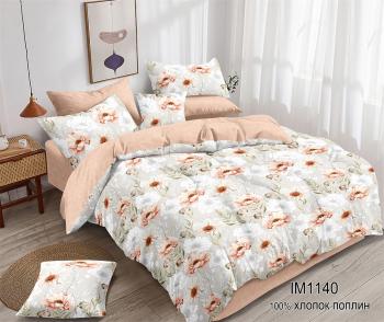 Постельное белье из поплина "Наслаждение" 3Д Евро 220*240 (диз.: IM1140) КНПЕД