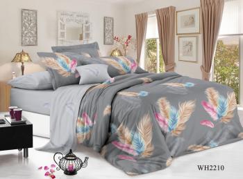 Постельное белье из сатина "Стелла" (пакет ПВХ) 1,5 сп. (диз.: WH2210) КСВС