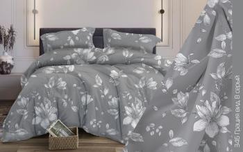 Постельное белье из бязи 125 г/м2 "Наслаждение" 1,5 сп. (диз.: 346 Грация 8 серый) КНБС