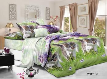 Постельное белье из поплина "Конфесса" Семейный (диз.: WB2051) 