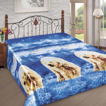 Покрывало РТ  "Шелк" ультрастеп пэ 200*220 (диз.: 4343 Мишки) ПШ