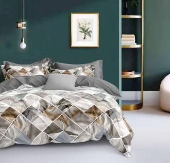 Постельное белье из поплина "Наслаждение" 3Д Семейный (диз.: 8089) КНПСДсев