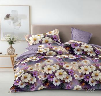 Постельное белье из сатина "Стелла" (пакет ПВХ) 1,5 сп. (диз.: 2656) КСВС