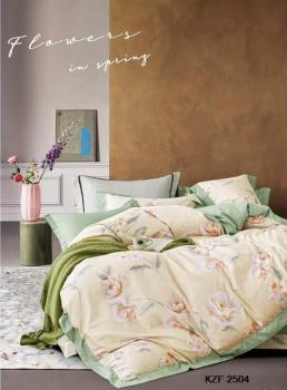 Постельное белье из сатина "Стелла" (пакет ПВХ) 1,5 сп. (диз.: KZF2504) КСВС