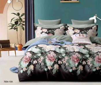Постельное белье из микросатина "Микросатин" 200*220 (диз.: 7654-10А) КМС-20