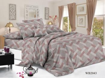 Постельное белье из поплина "Конфесса" Семейный (диз.: WB2043) 